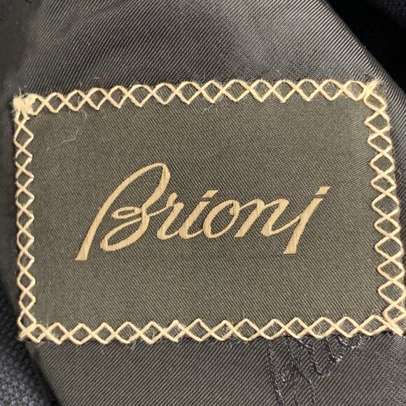 BRIONI Size 44 Regular Navy Wool Twill Notch Lapel Sport Coat - Picture 6 of 9